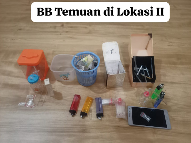 Barang bukti narkoba yang diamankan  polisi. [Istimewa]